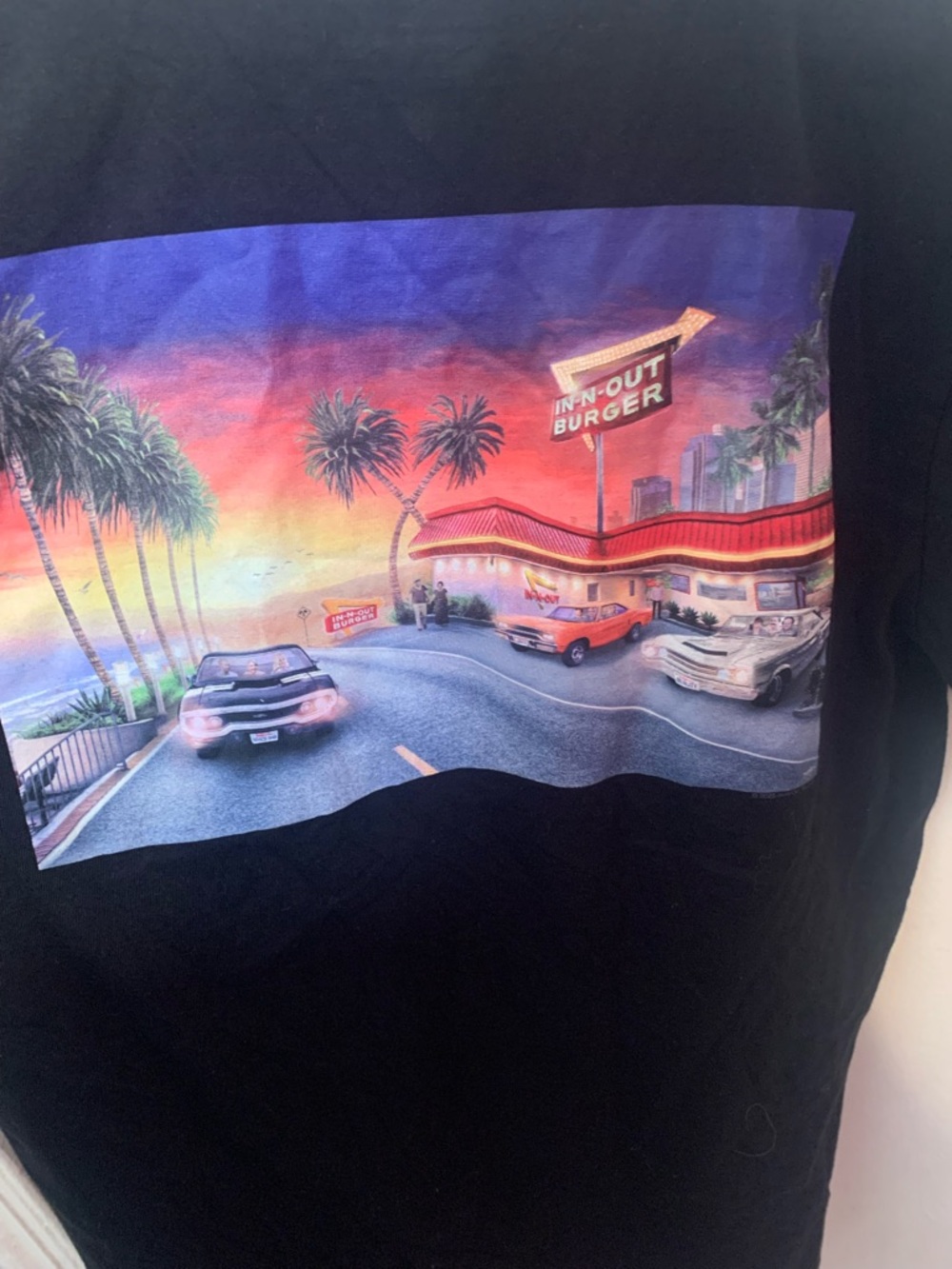 In-N-Out Burger Sunset Drive Graphic Tee - Black